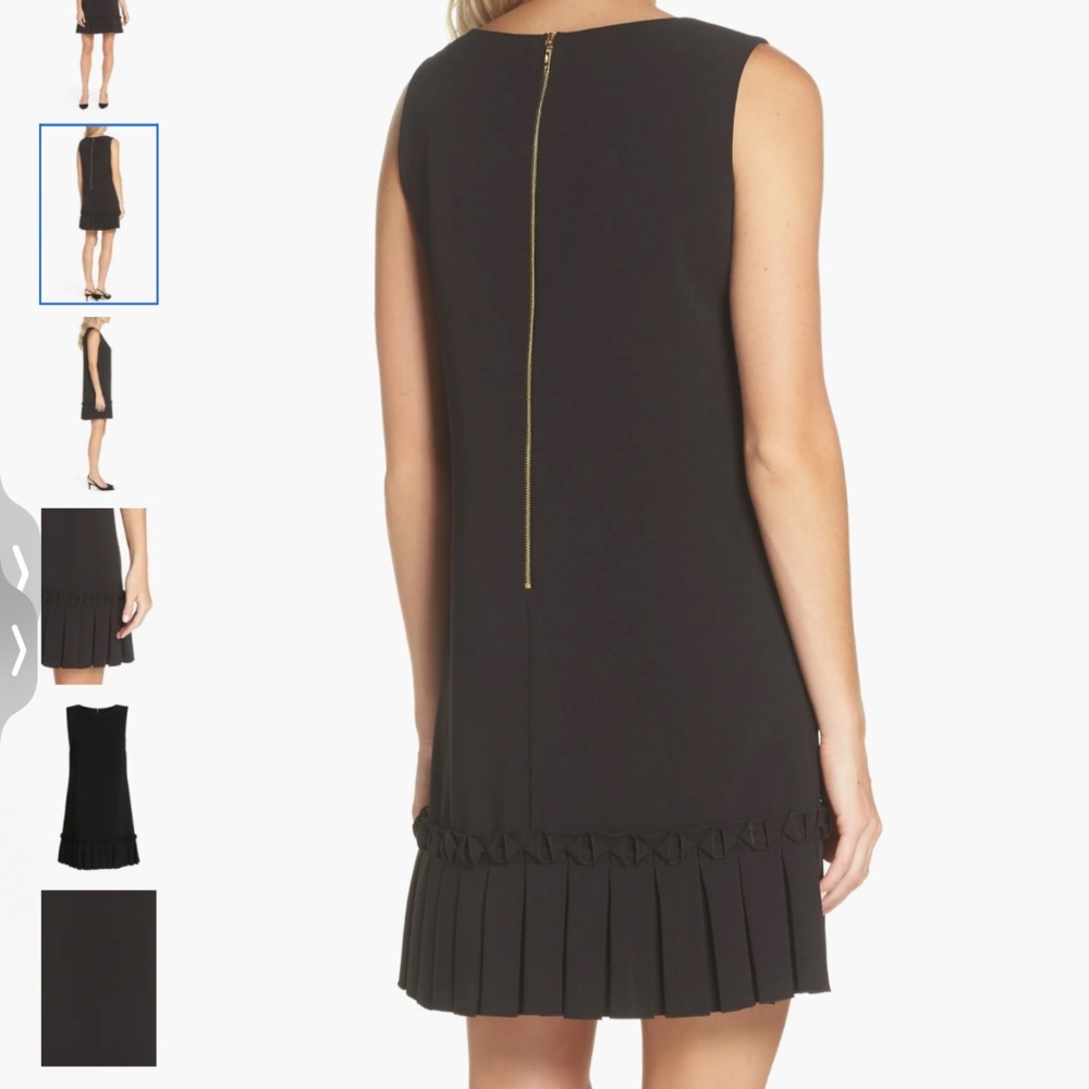 Tahari Pleated Shift Dress, size 12 - Picture 2 of 12